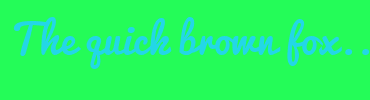 Image with Font Color 23D7E7 and Background Color 24FC58